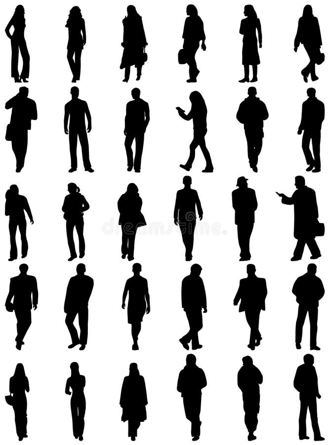 People silhouettes