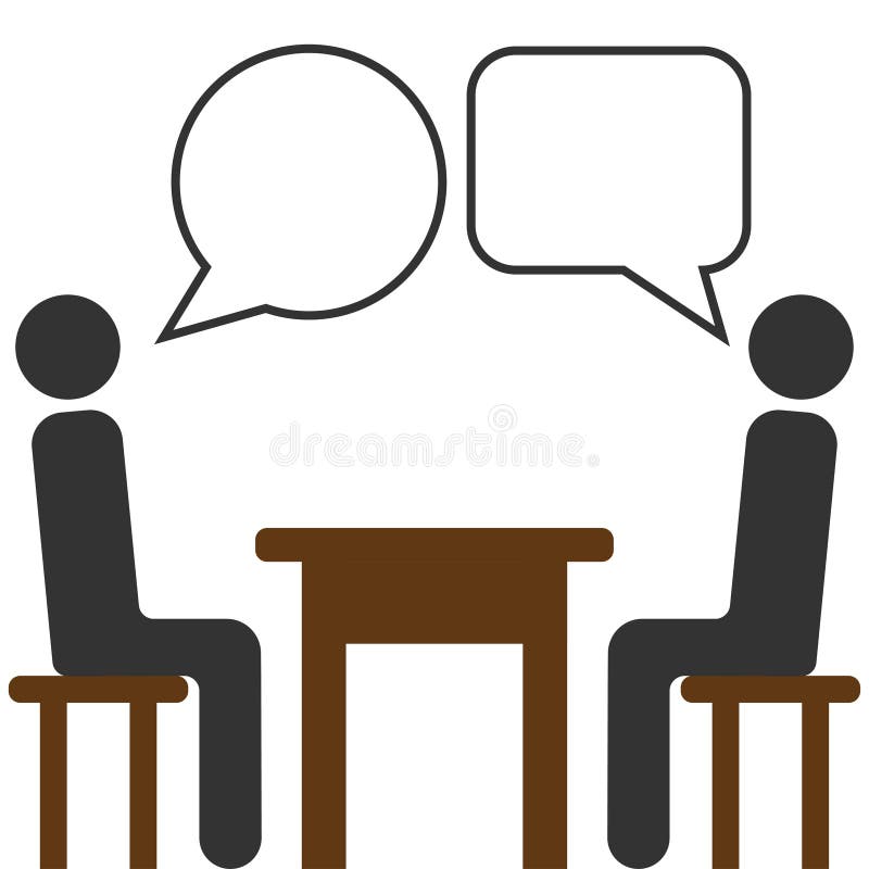 Business Two People Talking Sitting Stock Illustrations – 1,090