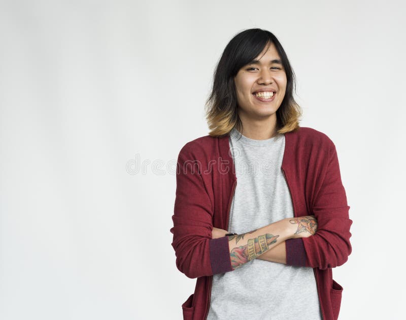 People Smiling Cheerful Studio Portrait Concept royalty free stock photos