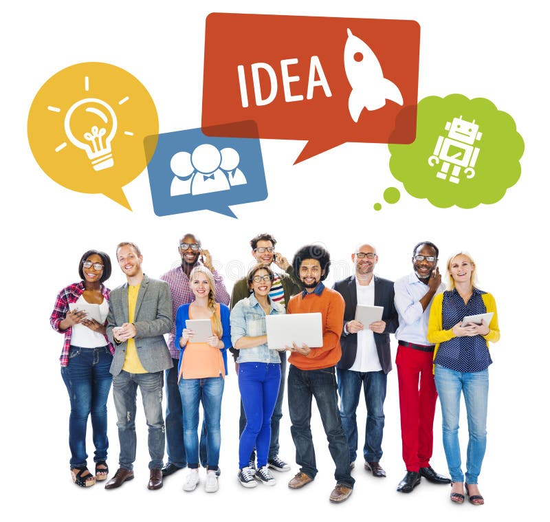 People Social Networking an Idea Concepts Stock Photo Image of