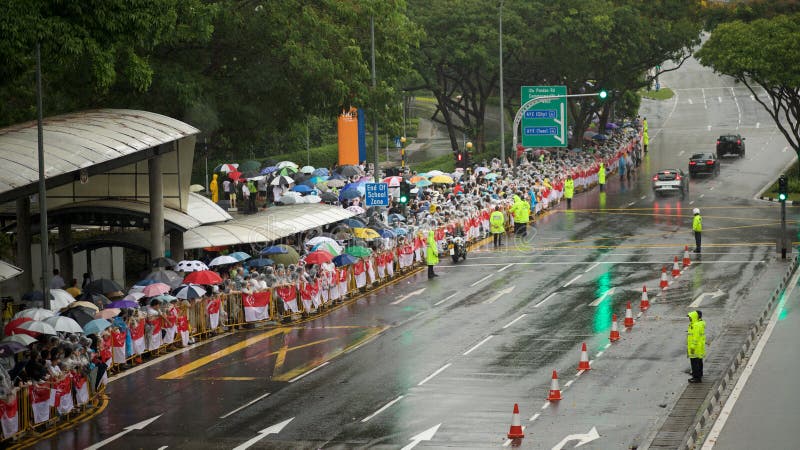 People on State funeral of Lee Kuan Yew