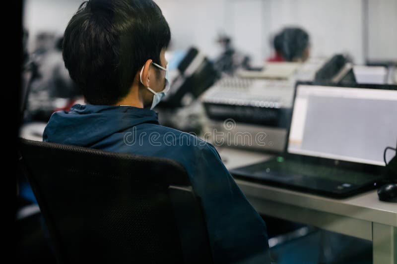 People studying and learning robot operating system at manufacturing automation stock photos
