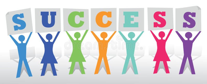 People Success stock illustration