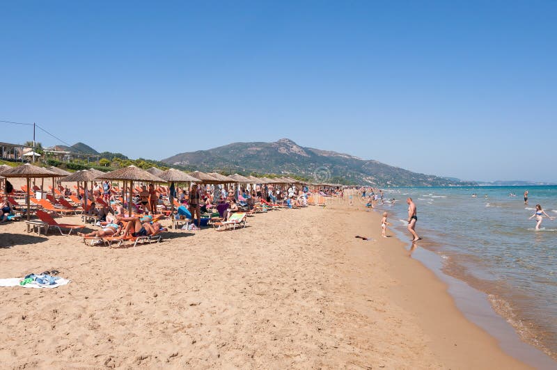 Tourists Banana Beach Zakynthos Stock Photos - Free & Royalty-Free ...