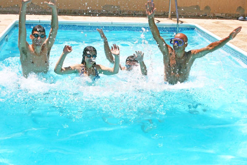 People in swimming pool