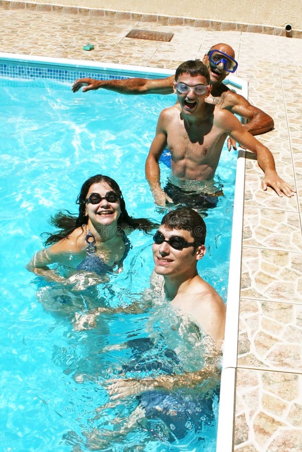 People in swimming pool