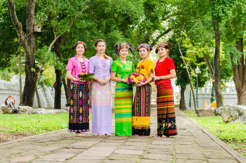 People of Tai Yai editorial image. Image of thai, friends - 46356395