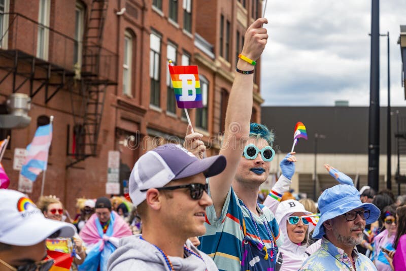 People Took Part in the Portland ME Gay Pride Parade To Support Gay