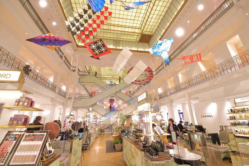 France, Paris, interior of the big store Le Bon Marche Stock Photo