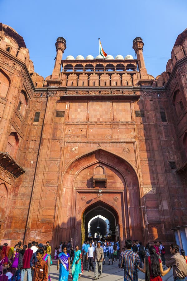 People visit the Red Fort in Delhi