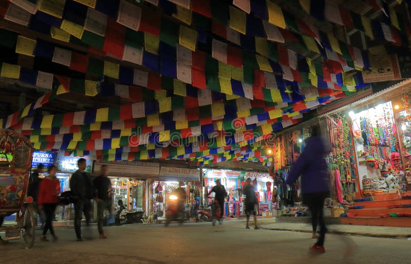 Shopping Street Kathmandu Nepal Editorial Stock Image - Image of