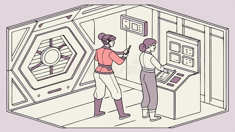 People in VR experience, virtual reality vector design. vector design Generative AI royalty free illustration
