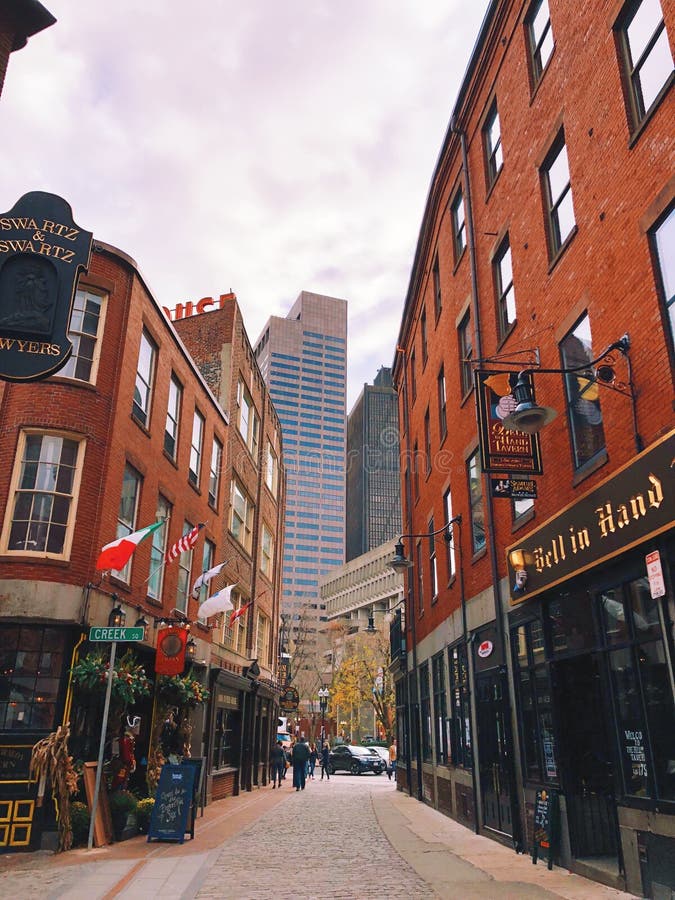 People Walking on Boston Street Editorial Image Image of district People Walking on Boston Street Editorial Image Image of district