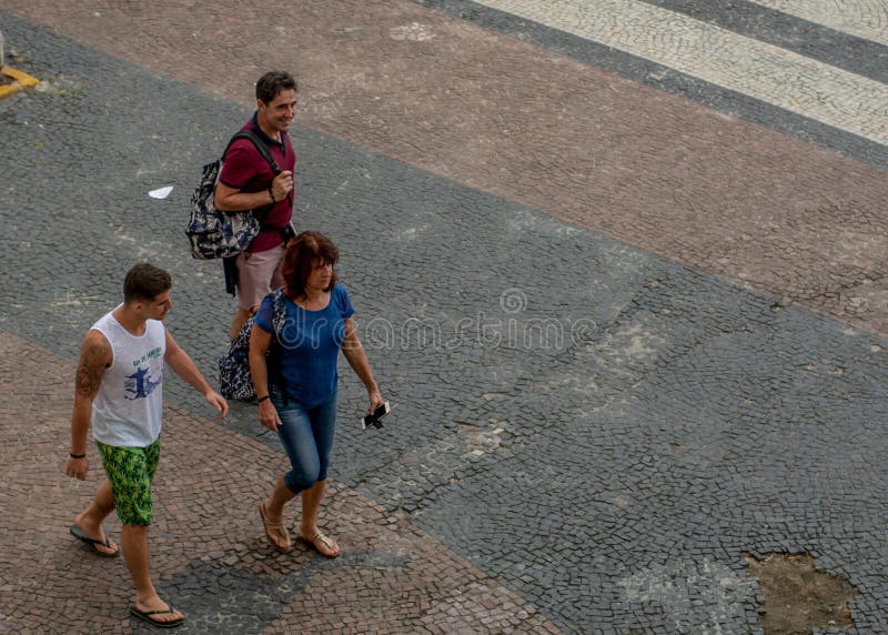 People walking inCopacabana stock images People walking inCopacabana stock images