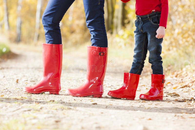 People Wearing Rubber Boots Stock Photo Image of child, female 26732890