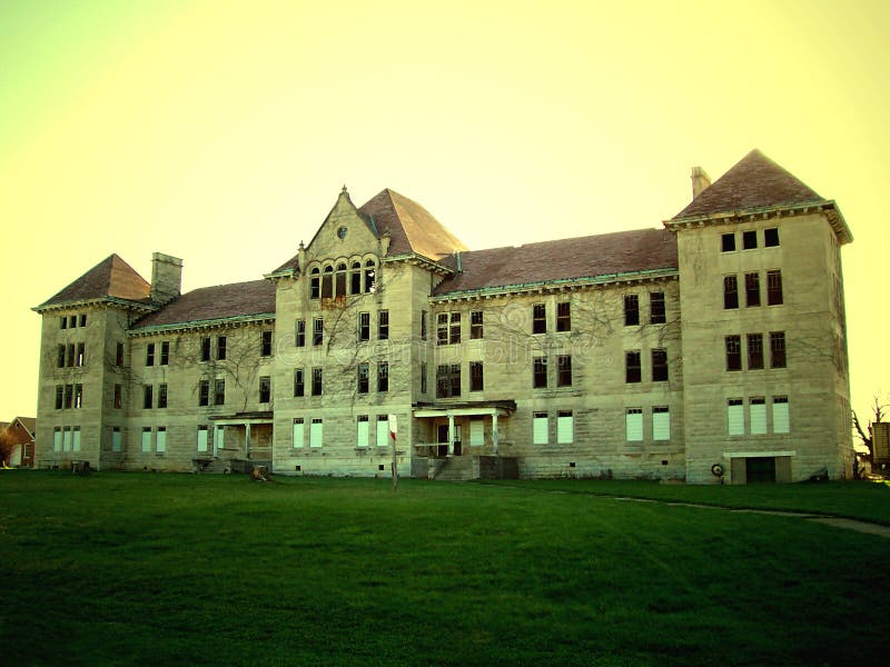 Peoria State Hospital stock photo. Image of building, asylum 1046984
