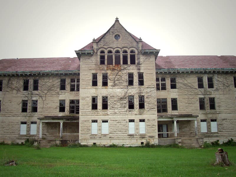 Peoria State Hospital stock photo. Image of building, asylum 1046984