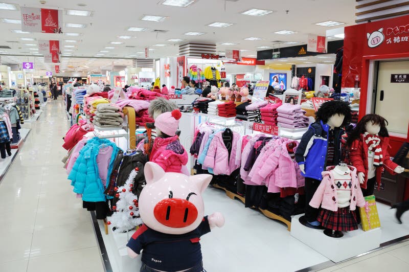 Pepco baby clothes shop editorial photography. Image of denim 17386802