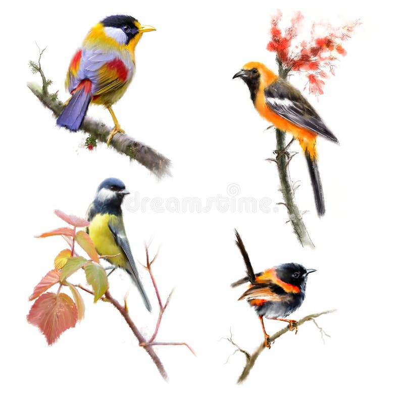 Peperoncini dipinti a mano con pittura a mano digitale illustrazione a colori isolata su fondo bianco illustrazione di stock