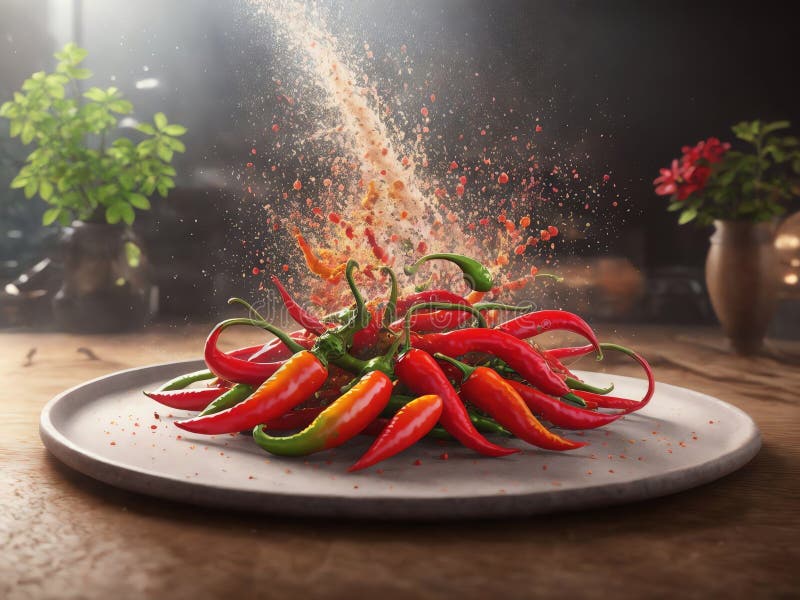 Peperoncino-peperoncino vivo prodotto royalty illustrazione gratis