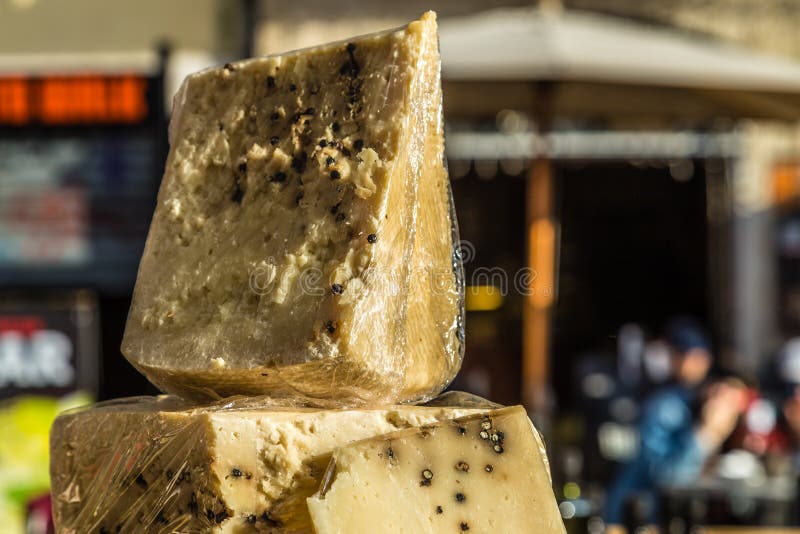 Pepper cheese stock photo. Image of pepper, peppercorns 135866352