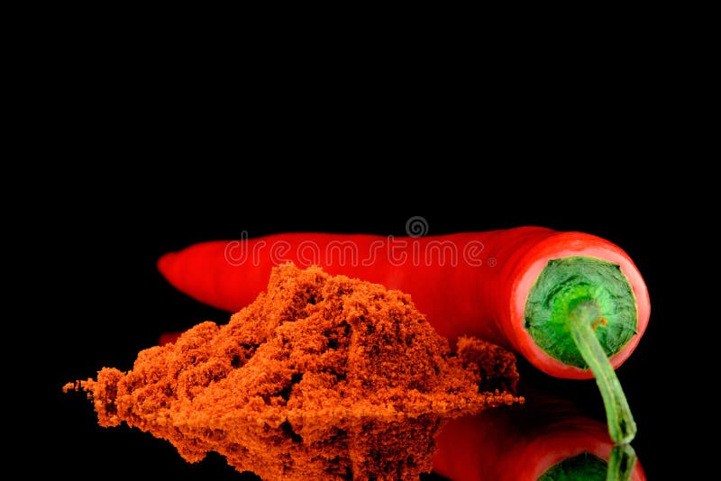 Pepper and ground pepper stock photo. Image of chili 38227324