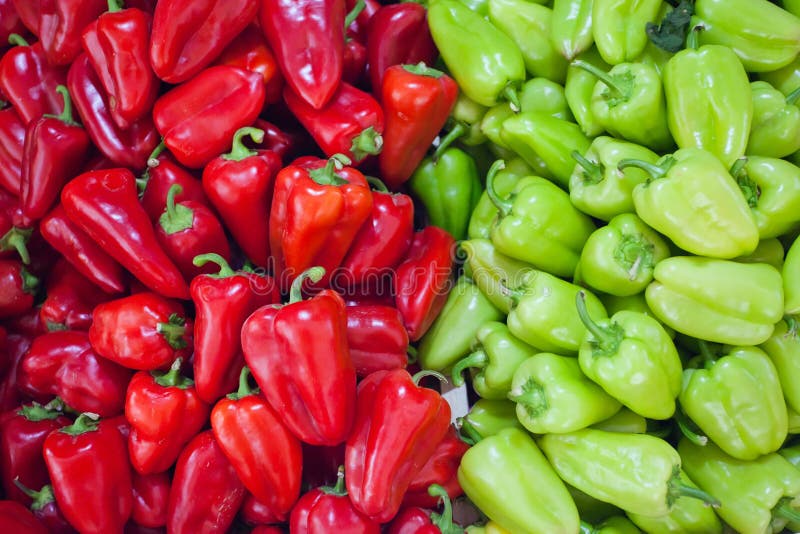 Pepper on the market. stock photo. Image of closeup, agriculture 57873588