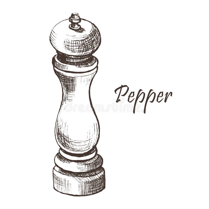 10+ Pepper Grinder On White Illustrations, Royalty-Free Vector Graphics &  Clip Art - iStock