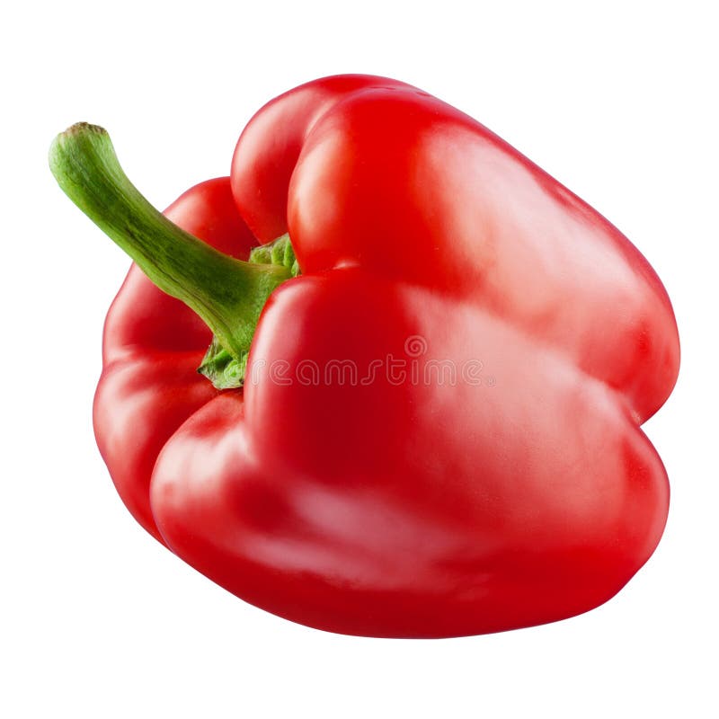 pepper odosobnione czerwony white Z ścinek ścieżką