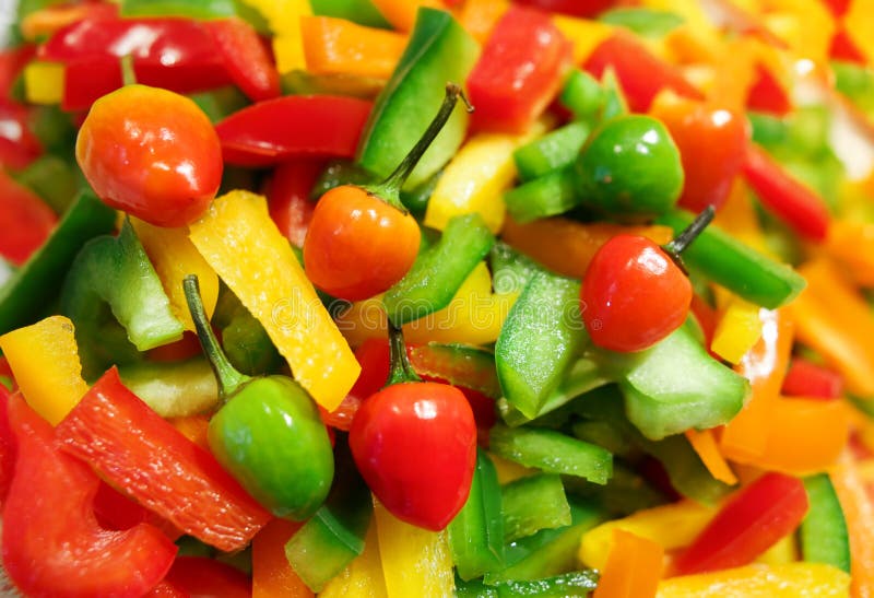 Pepper salad stock photo. Image of vegetable, bowl, nutrition 8521350