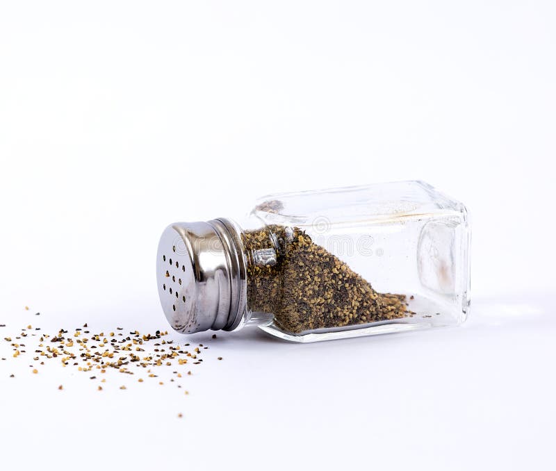 Ground pepper shaker stock photo. Image of background 11663914