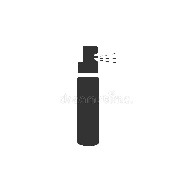 Pepper spray icon stock illustration. Illustration of concept 250734894