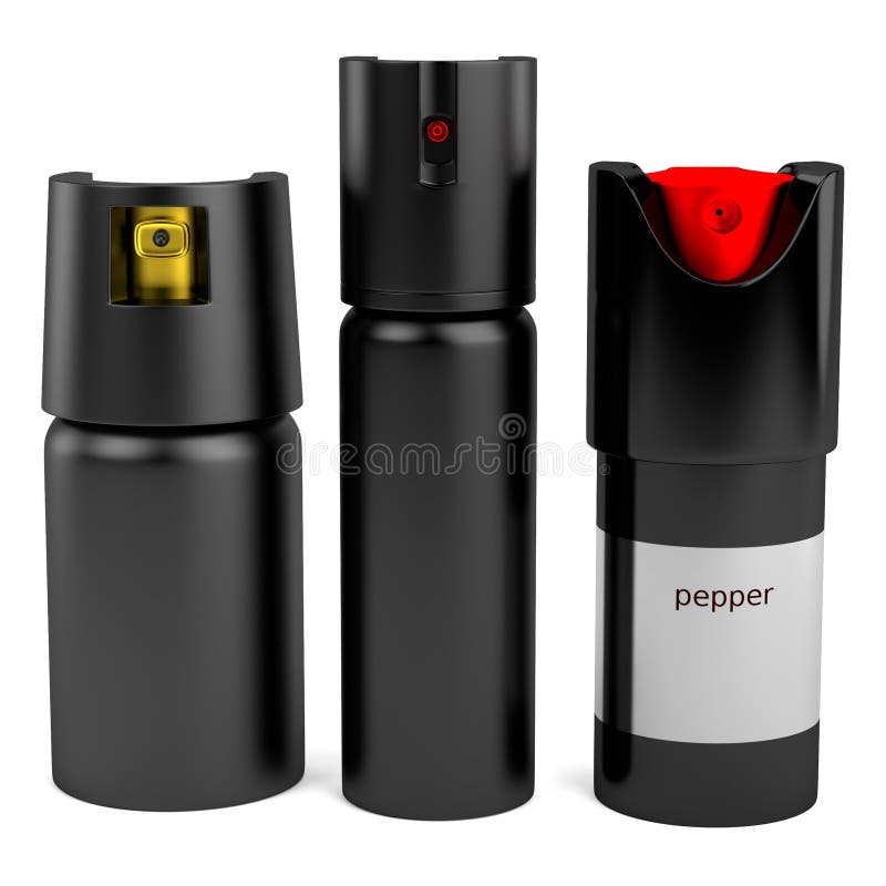 Pepper spray stock illustration. Illustration of realistic 55298761