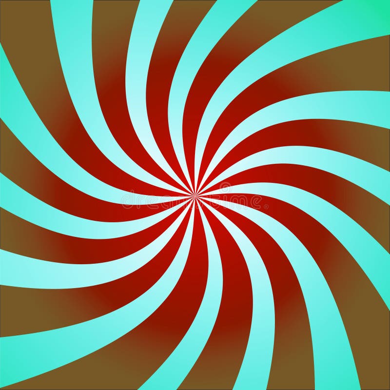 Funky abstract purple background illustration of twisty stripes with a radial gradient. Peppermint stripes illustrations