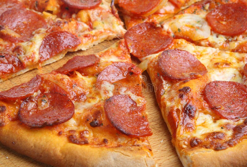 Download Pepperoni Pizza stock image. Image of meat, mozzarella - 10359213