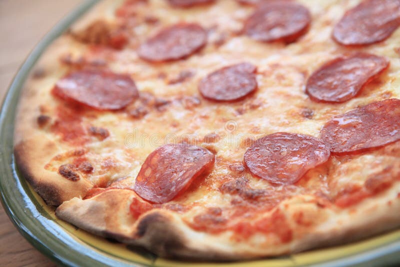 Pepperoni Pizza, Italian Food Stock Image Image of closeup, food