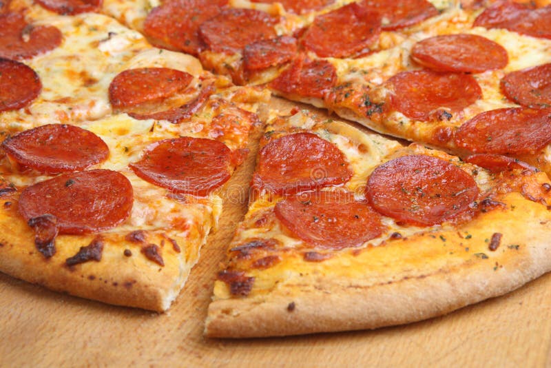 Pepperoni Pizza stock image
