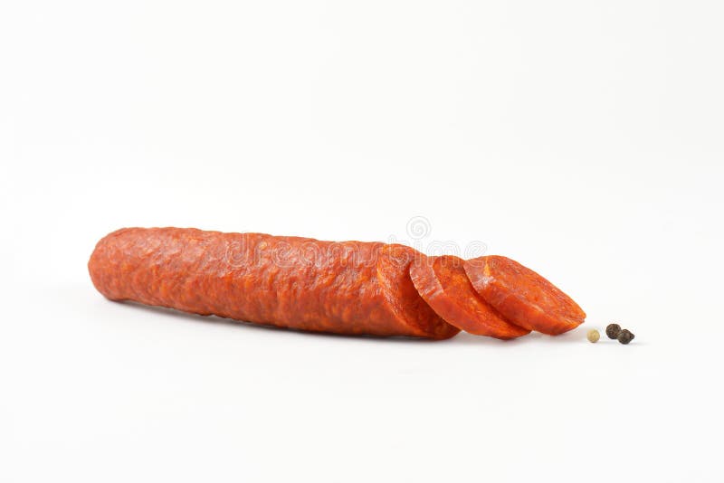 Pepperoni sausage stock photo. Image of meat, studio 61362154