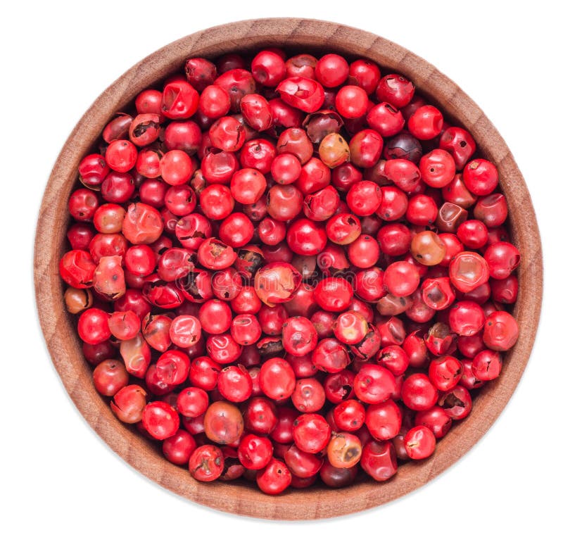 Peppertsogns w drewnianym pucharze zdjęcie royalty free Peppertsogns w drewnianym pucharze zdjęcie royalty free