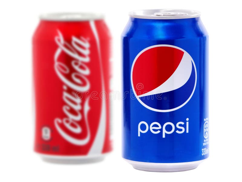 Pepsi i koka-koli puszki obraz royalty free Pepsi i koka-koli puszki obraz royalty free