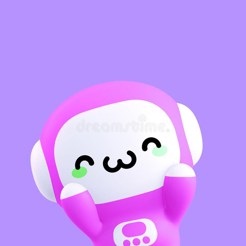 Pequena Personagem Kawaii Engraçada. Ilustração De Desenho 3d De Uma Garota  Bonita De Desenho Em Um Pano De Fundo Azul Ilustração Stock - Ilustração de  azul, jogo: 243403156