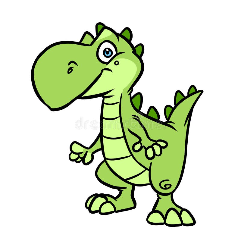 Desenho Animado Com O Personagem Dinossauro Do Pequeno Tiranossauro Rex  Ilustração Stock - Ilustração de logotipo, brinquedo: 232546479