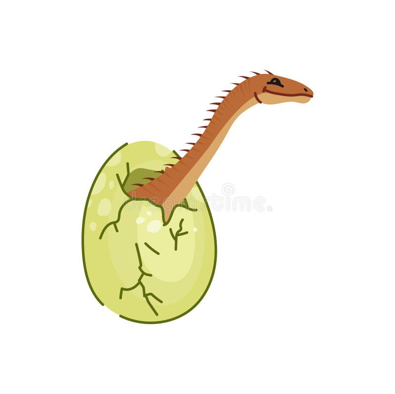 Bonito desenho animado pequeno dinossauro dinossauro com ovo