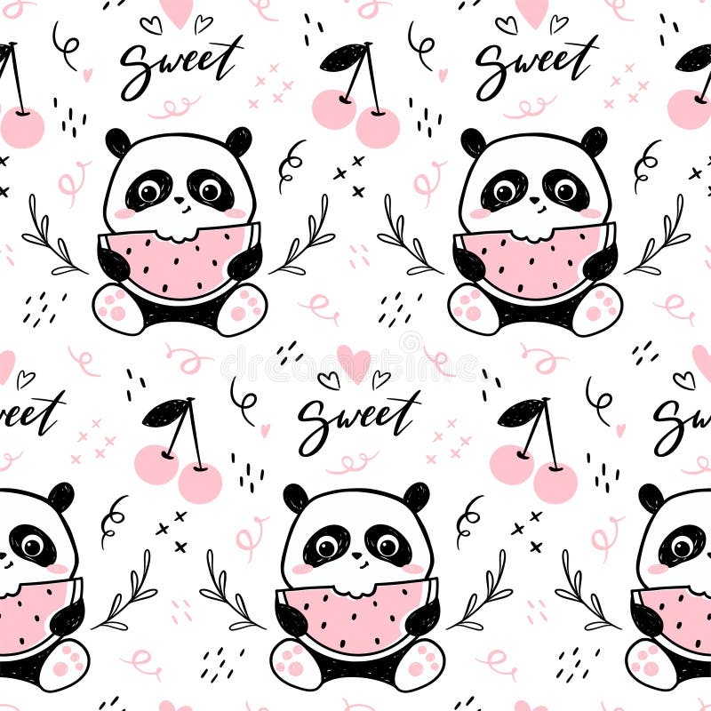 Pequena Ilustração Panda. Fofo Personagem Panda Meditando Em Ioga Mat.  Desenho De Desenho Animado Vetorial Ilustração do Vetor - Ilustração de  projeto, menina: 219828543
