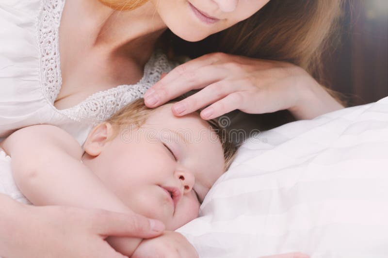 Mother and her baby girl, maternity concept, image of beautiful family. Mother and her baby girl, maternity concept, image of beautiful family