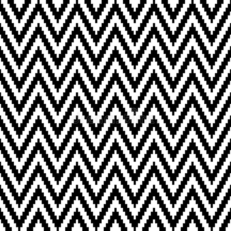 Pequeño pixel Chevron del modelo inconsútil blanco y negro libre illustration Pequeño pixel Chevron del modelo inconsútil blanco y negro libre illustration