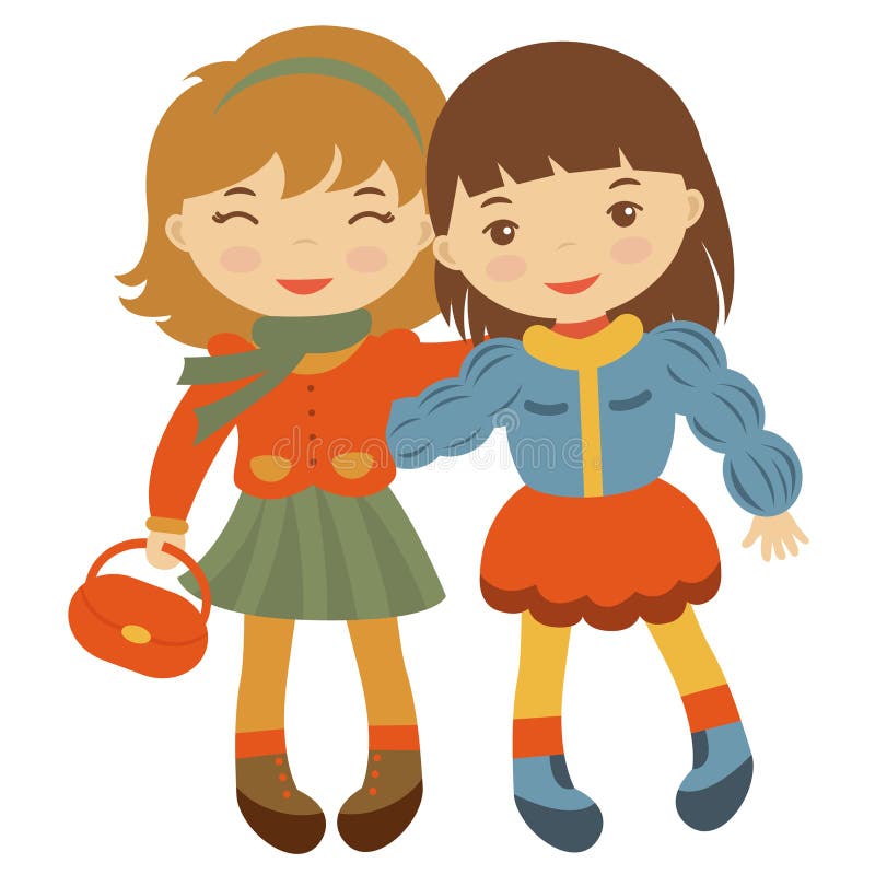 Pequeños amigos lindos libre illustration Pequeños amigos lindos libre illustration