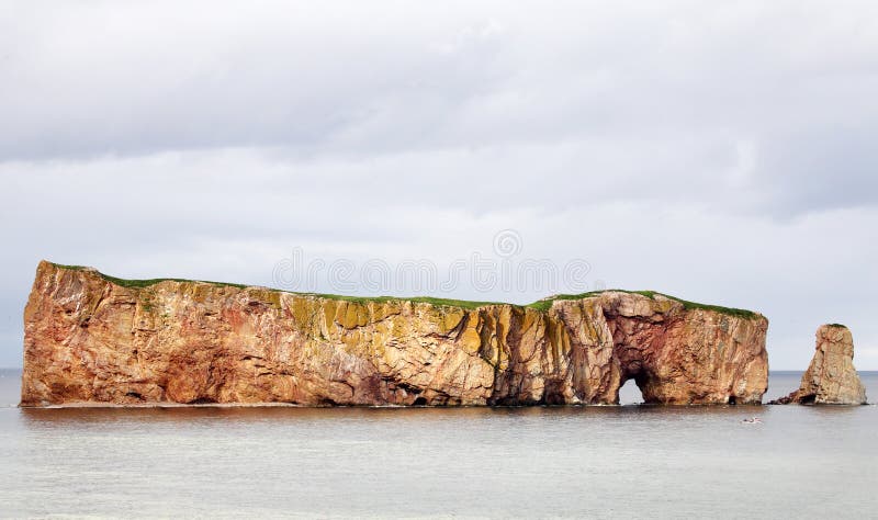 Perce Rock, Quebec, Canada royalty free stock photo Perce Rock, Quebec, Canada royalty free stock photo