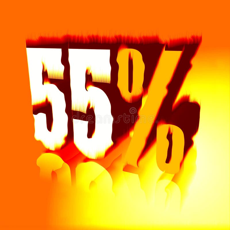 55 55 Percent As A 3D Illustration 3D Rendering Stock Illustration 55-55-percent-as-a-3d-illustration-3d-rendering-stock-illustration