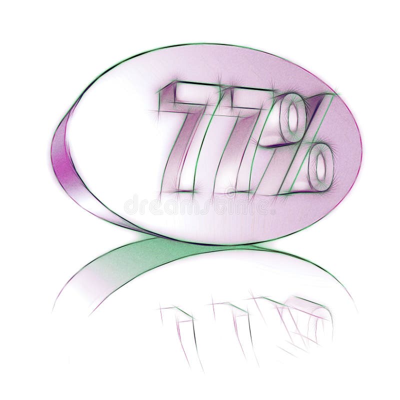 77 77 Percent As A 3D Illustration 3D Rendering Stock Illustration 77-77-percent-as-a-3d-illustration-3d-rendering-stock-illustration
